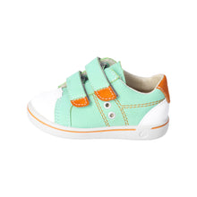 Load image into Gallery viewer, Ricosta Nippy Pale Green &amp; Orange Leather