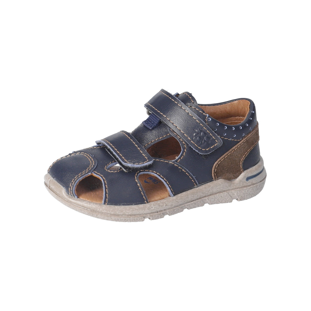 Ricosta Kaspi Blue & Tan Leather Sandal