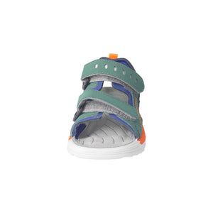 Ricosta Tajo Waterproof Sandal Forest Green and Orange