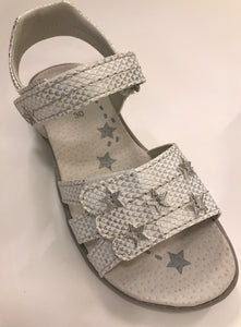 Lurchi Lulu White & Silver Sandal