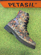 Load image into Gallery viewer, Petasil Clive Bronze Floral Biker Boot