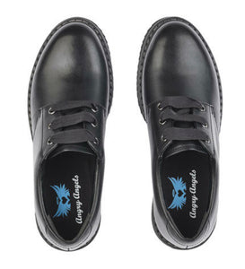 Start-rite Impact Black Leather School Shoe