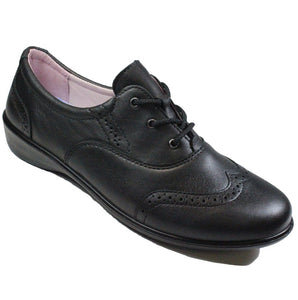 Ricosta Kate Black Leather School Shoe