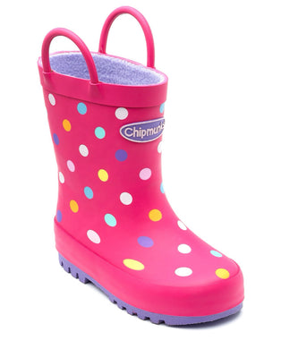 Chipmunks Jill Pink Spot Welly