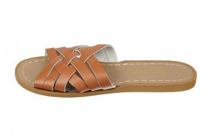 Salt-Water Retro Slide Tan Sandals - Adult