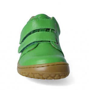 Lurchi Noah Barefoot Shoe in Green Leather
