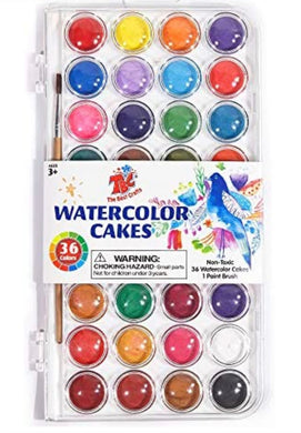Watercolour cakes