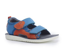 Load image into Gallery viewer, Start-rite Beachball Bright blue &amp; Orange sandal