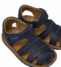 Load image into Gallery viewer, Camper Bicho Navy Leather Sandal