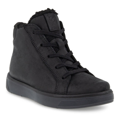 Ecco Street Tray Black Nubuck Leather Gore-Tex Boot
