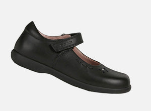 Geox Naimara Mary-Jane Leather Black school Shoe