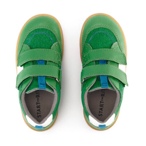 Start-rite Enigma Green Leather/Canvas Shoe