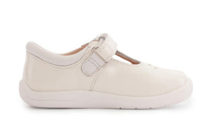 Start-rite Puzzle T-Bar in White Patent Leather