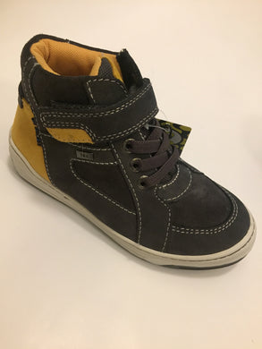 Lurchi Barney Tex Waterproof Boot in Charcoal & Mustard