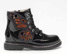 Load image into Gallery viewer, Lelli Kelly Black Patent Wings Boot - LK6540