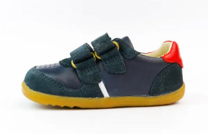 Bobux Riley in Navy & Red Step Up