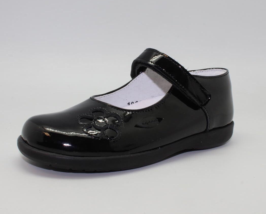 Bo-Bell Oliana Black Patent Leather School Shoe