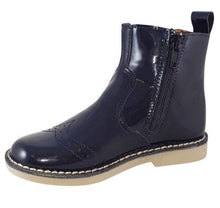 Load image into Gallery viewer, Ricosta Dallas Navy Patent Chelsea Boot