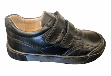 Petasil Luke 2 Black Leather School shoe