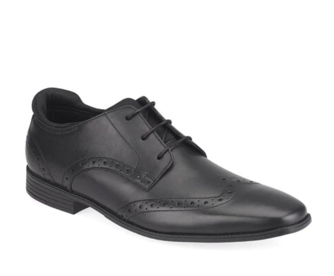 Start-rite Tailor Black Leather School Shoe