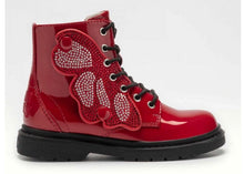 Load image into Gallery viewer, Lelli Kelly Red Patent Diamond Wing Boot