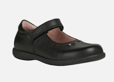 Geox Naimara Mary-Jane Leather Black school Shoe