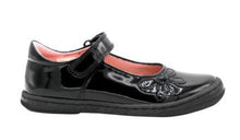 Load image into Gallery viewer, Petasil Donna E fitting Black Patent School shoe