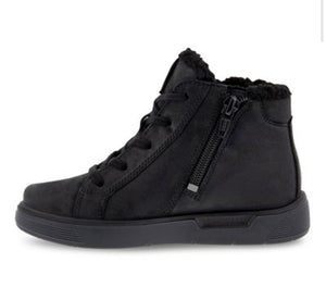 Ecco Street Tray Black Nubuck Leather Gore-Tex Boot