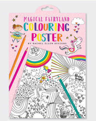 Rachel Ellen Colouring Poster - Magical Fairyland