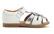 Load image into Gallery viewer, Start-rite Flora White/Silver Leather Sandal