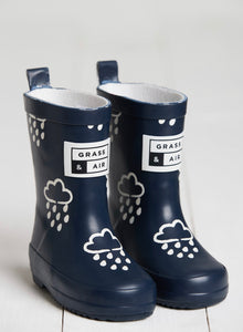 Grass & Air Navy Colour Revealing Welly
