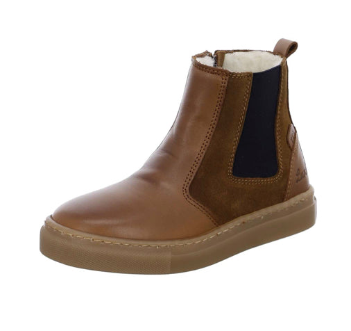 Lurchi Pepo Tex Waterproof Boot in Cognac Leather & Suede