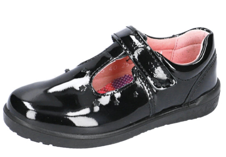 Ricosta Scarlett Patent Leather T-Bar School shoe