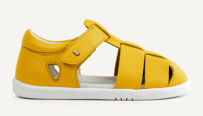 Bobux Tidal Yellow Sandal I Walk Feet Street Kids