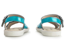 Load image into Gallery viewer, Start-rite Enchant Teal Glitter Sandal