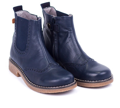 Bo-Bell Pluto Navy Leather Chelsea Boot