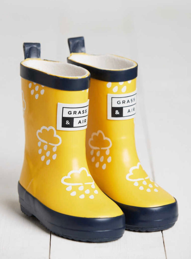 Grass & Air Yellow Colour Revealing Welly